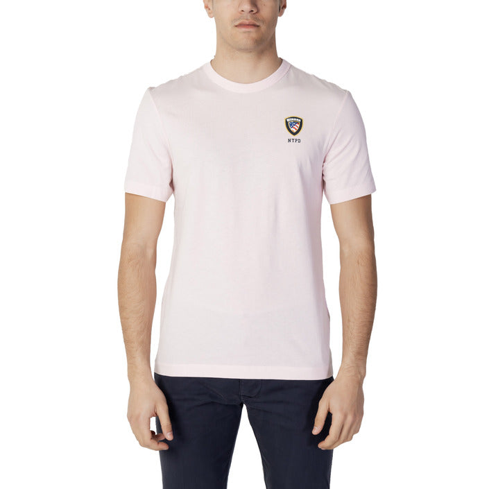 Blauer T-Shirt Uomo